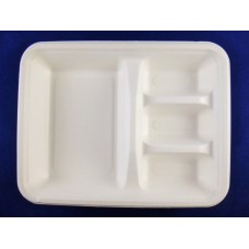 Paper pulp tray, Clear PE film lamination